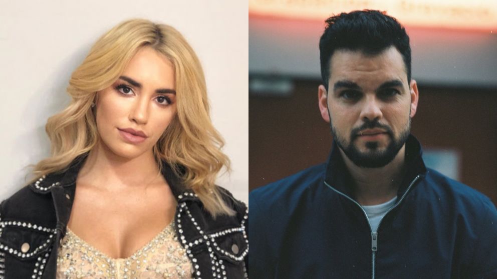 La cantante y el director español fueron vistos patinando en España.
