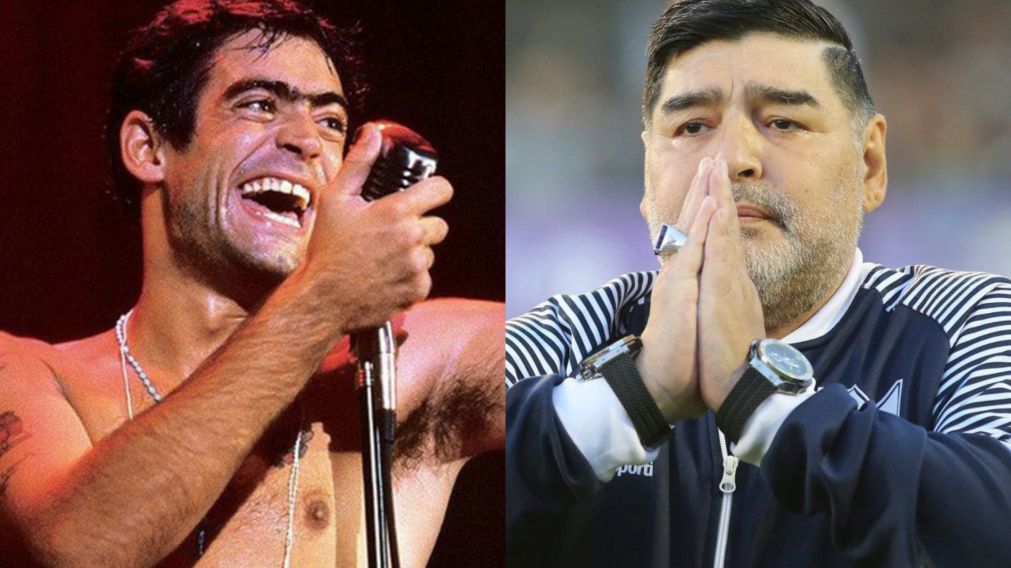Se viralizó un video retro de Rodrigo Bueno y Diego Maradona.