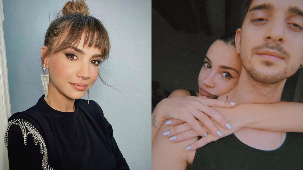 La actriz mostró su costado más tierno para saludar a su novio.