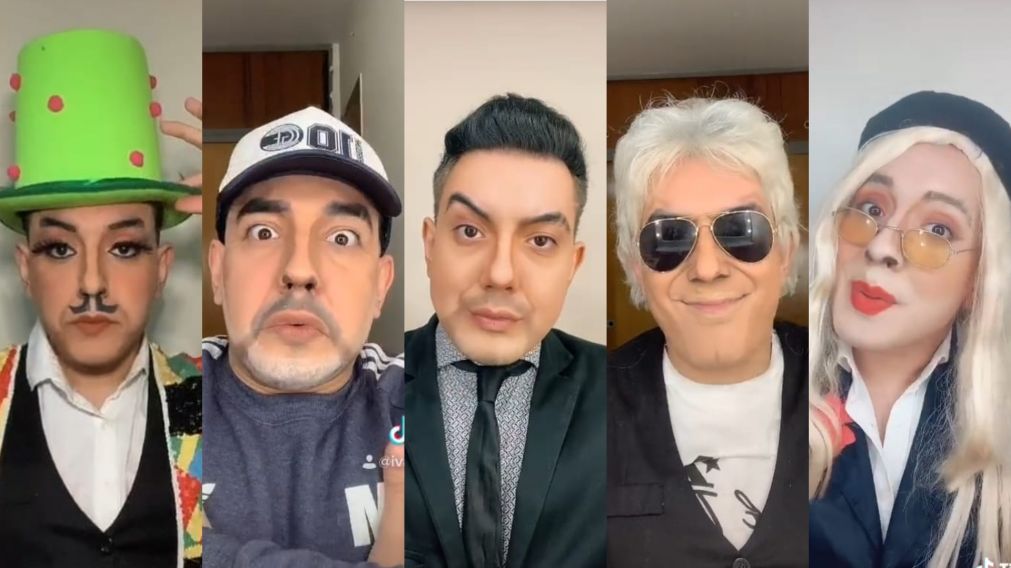 Iván Ramírez, el joven que imita a las grandes figuras del espectáculo.