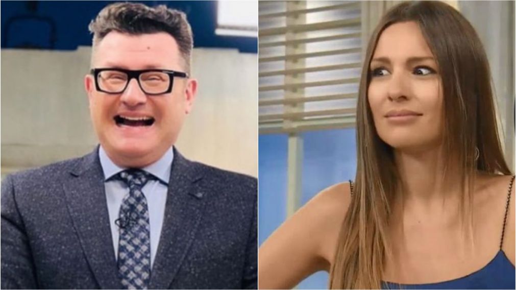 La reacción de Pampita ante el comentario de su amigo.