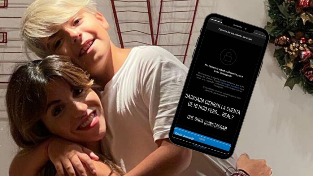 Instagram eliminó la cuenta de su hijo.