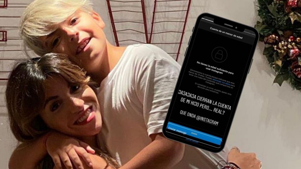 Instagram eliminó la cuenta de su hijo.