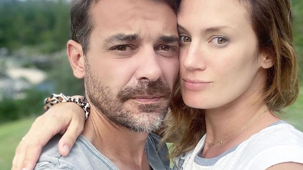 Insólito recuerdo de la pareja en el día del nacimiento de Filipa.
