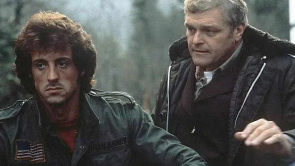 El actor publicó esta foto de "Rambo", donde trabajaron juntos.