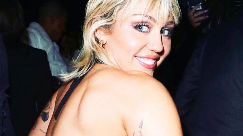 La sensual foto de Miley.