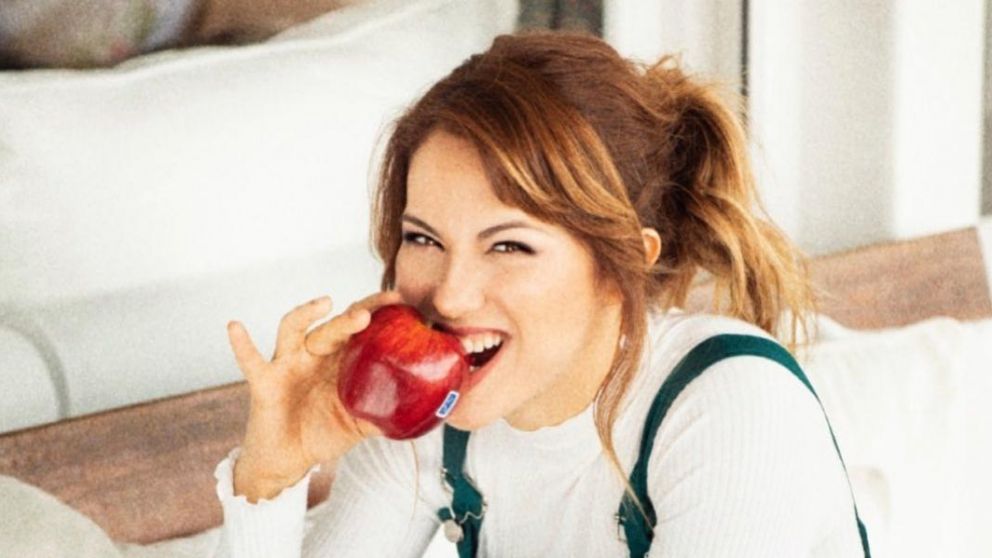 La bailarina mostró su costado más sensual.