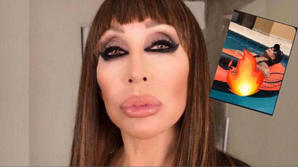 Moria Casán se olvidó la bikini.