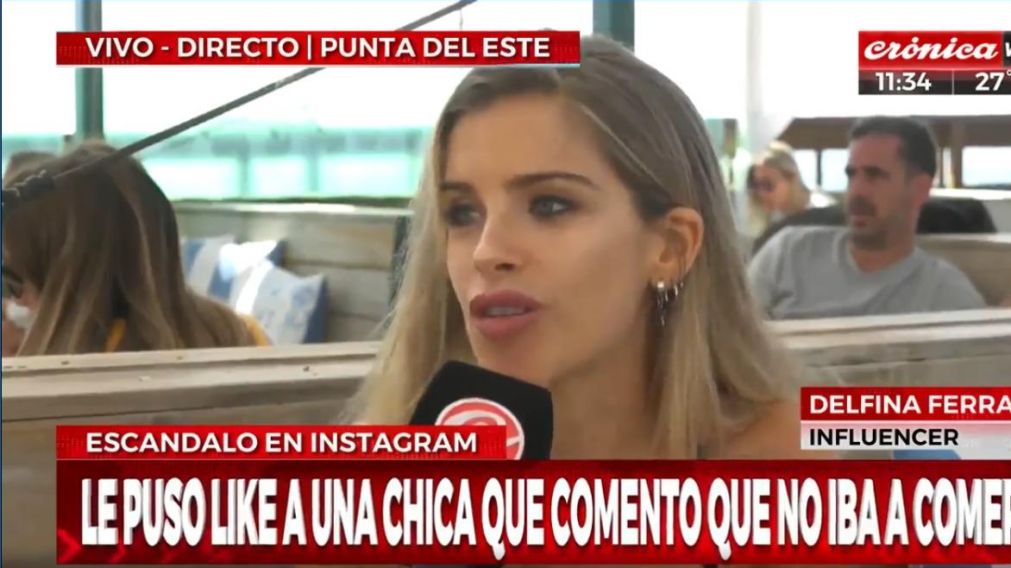 Delfi Ferrari rompió el silencio luego de que la acusaran de promover la anorexia por una polémica foto