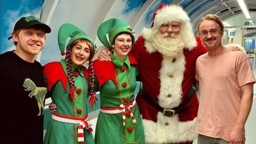 Protagonistas de "Harry Potter" celebraron Navidad juntos.