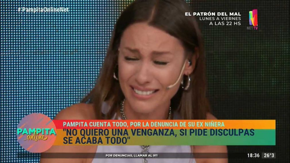 La angustia de Pampita al hablar del escándalo con su exniñera.