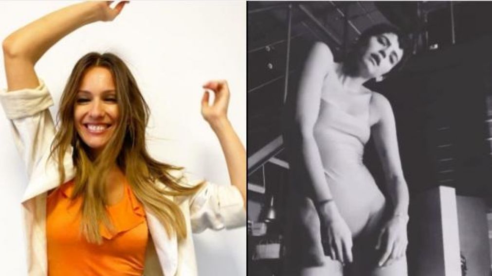 Pampita se animó a copiar los pasos de baile de Calu Rivero.