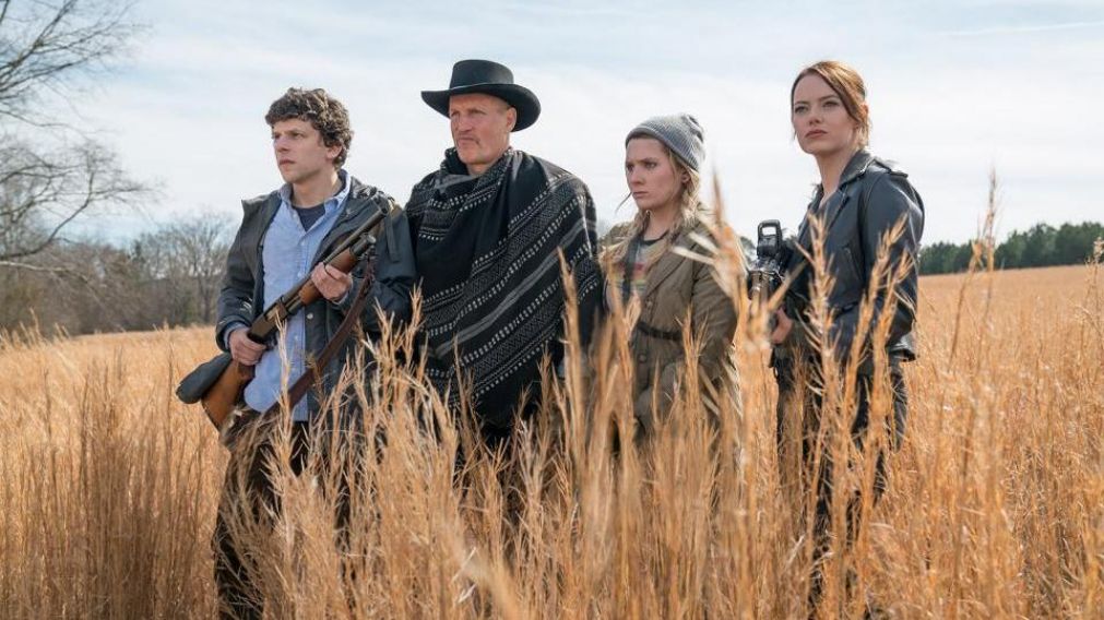 Eisenberg, Harrelson, Bresiln y Stone, el grupo protagonista.