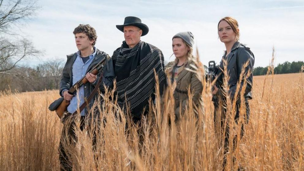 Eisenberg, Harrelson, Bresiln y Stone, el grupo protagonista.