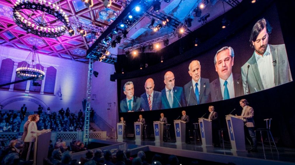 Los canales se disputan la medici�n del rating del "Debate presidencial 2019".