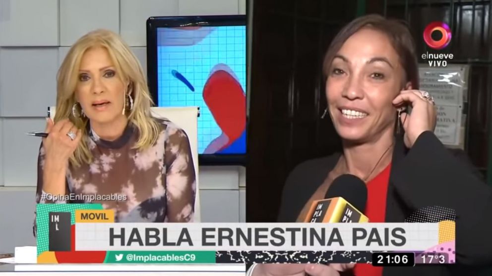 ¡Se sacaron chispas! Susana Roccasalvo y Ernestina Pais se pelearon al aire.