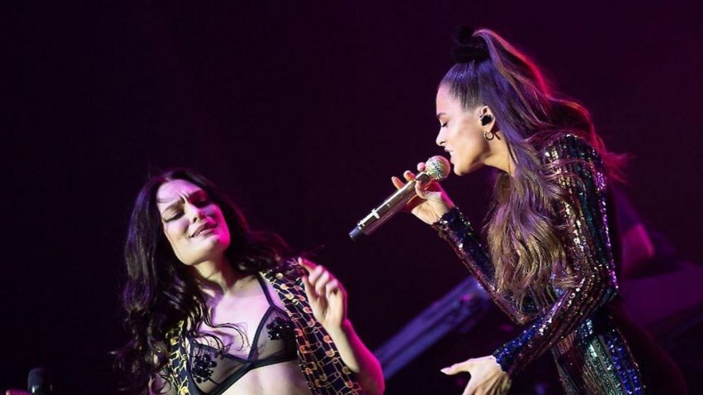 ¡Puro talento! Tini Stoessel y Jessie J conquistaron a sus seguidores al ritmo de "Bang Bang".