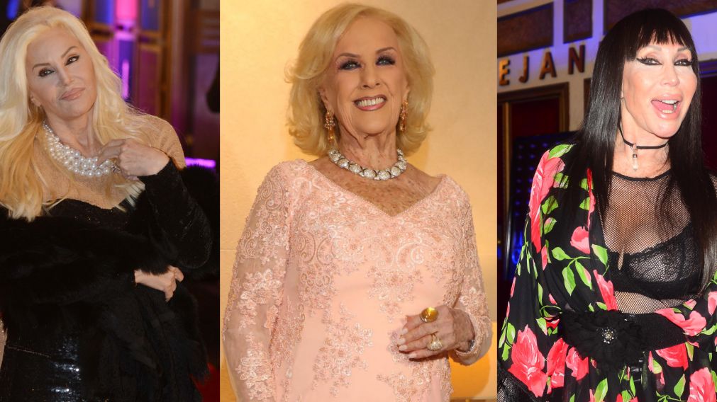 Susana, Mirtha y Moria en un encuentro �pico.