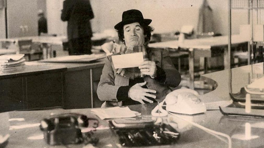 Minguito en la redacción de Crónica (Archivo de Diario Crónica).