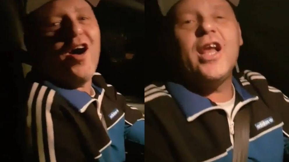 Minutos antes del accidente. 