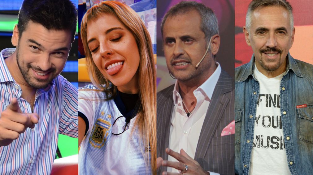 El festejo de los famosos tras el triunfo de Argentina. 