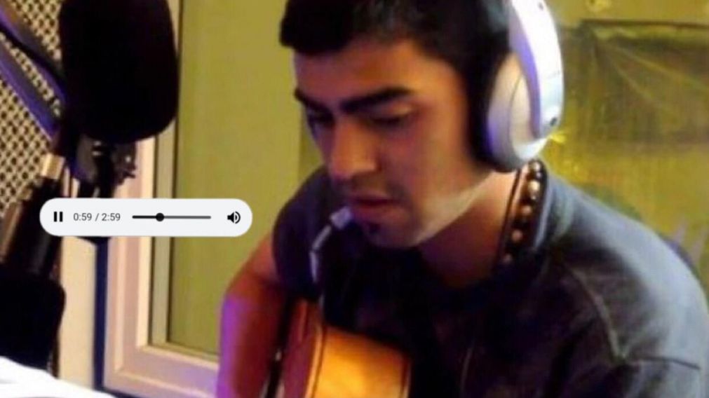 El impactante audio del hijo del cantante.