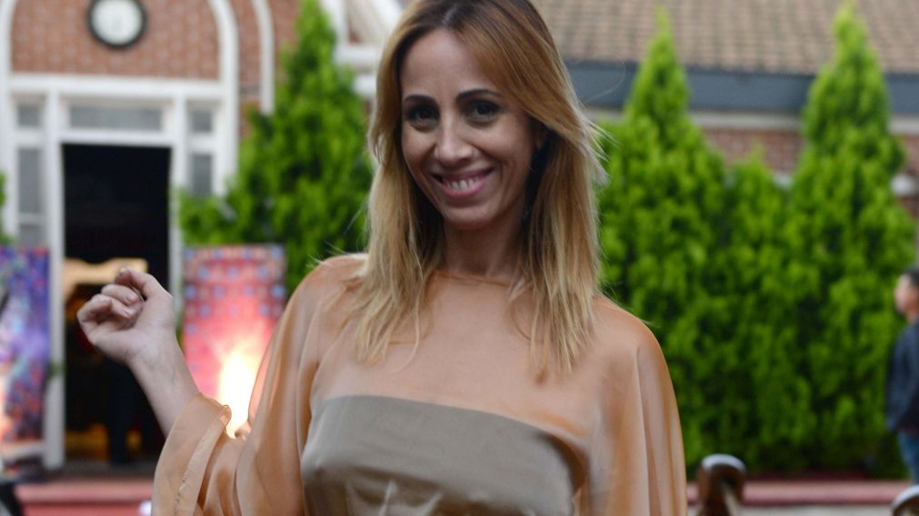 La felicidad de la panelista por su embarazo (Foto: Nahuel Ventura/Cr�nica)