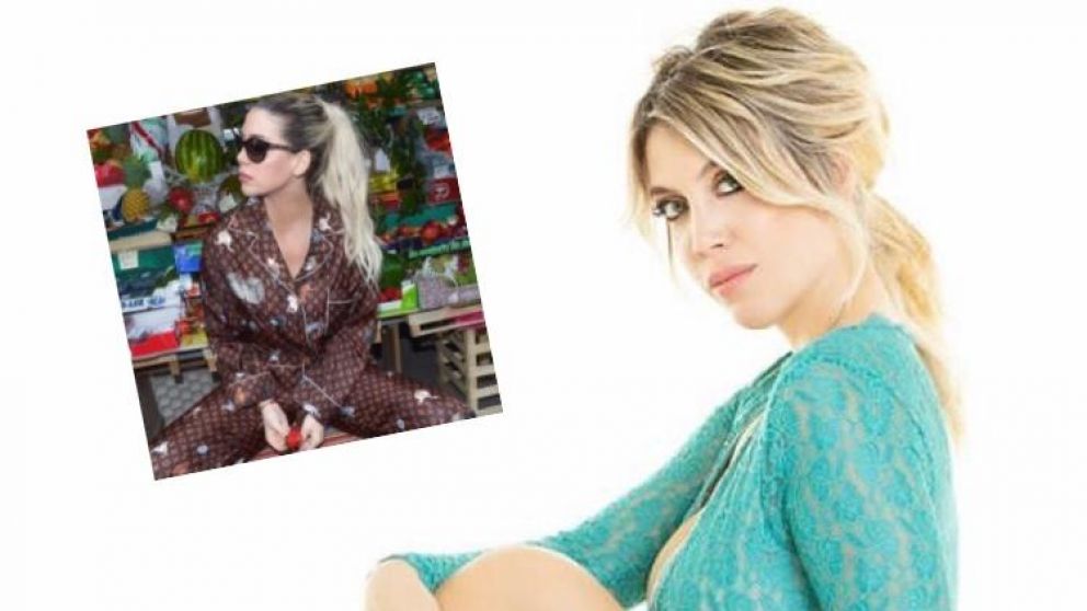 Las fotos de Wanda en una verdulería.