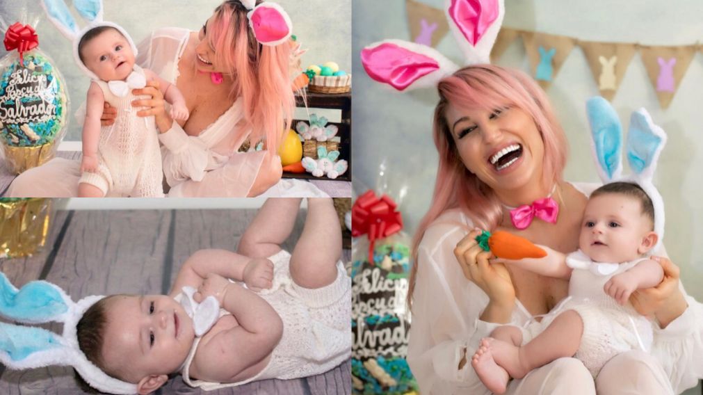 Las ex�ticas celebraciones de la medi�tica y su hijo. 