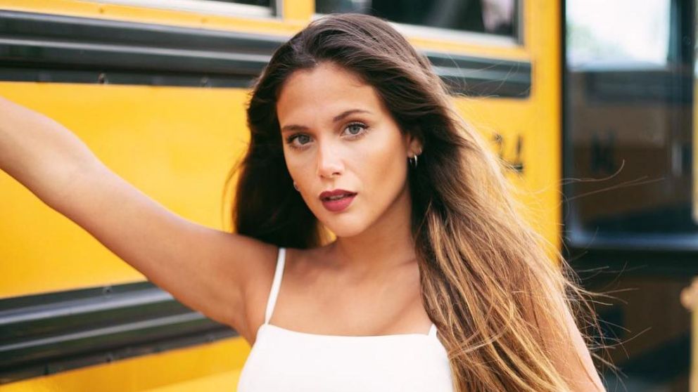 La actriz, feliz y muy enamorada.