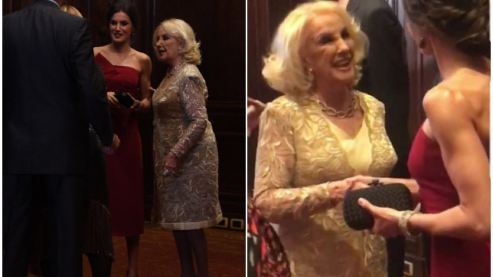 La diva argentina fue una de las invitadas de honor en la cena en el hotel Four Seasons.