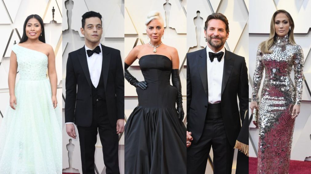 Las estrellas de Hollywood pasaron por la alfombra roja.