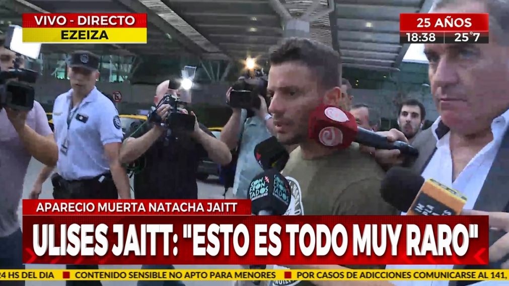 Ulises Jaitt regresó al país luego de la muerte de su hermana Natacha.