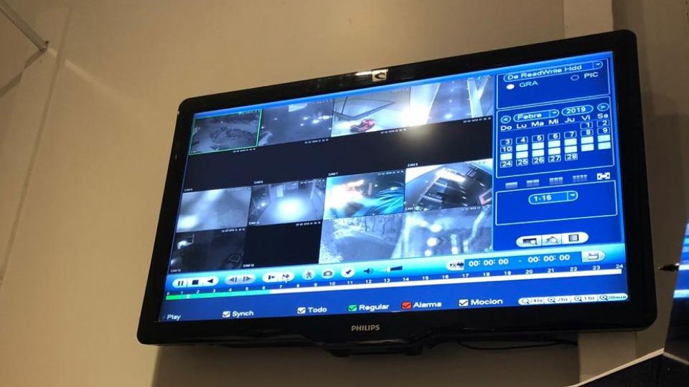 Estas son las cámaras de seguridad del lugar.