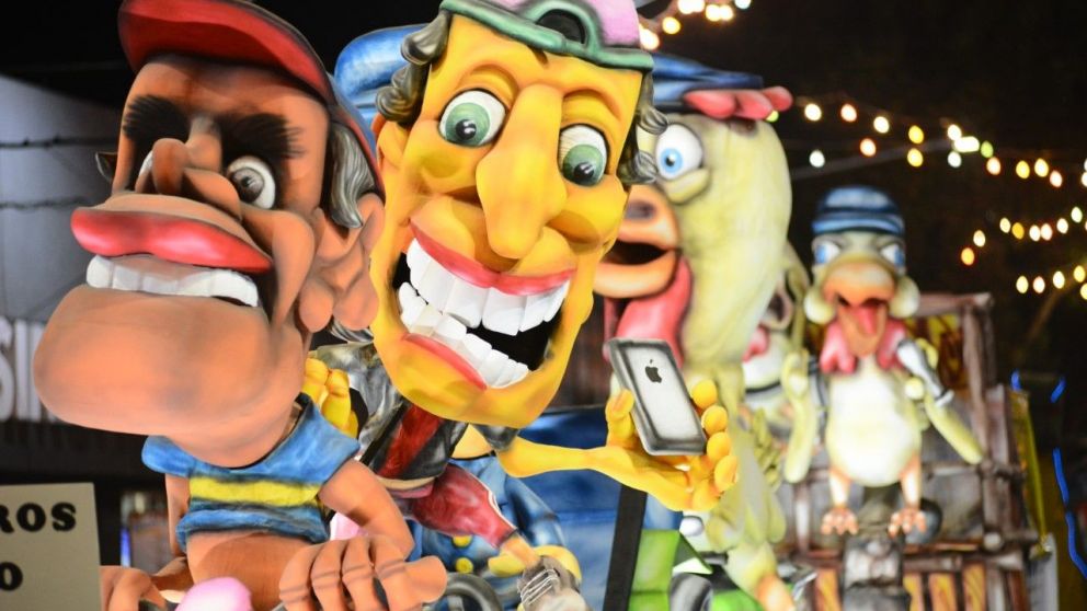 Los cabezudos, un clásico del carnaval.