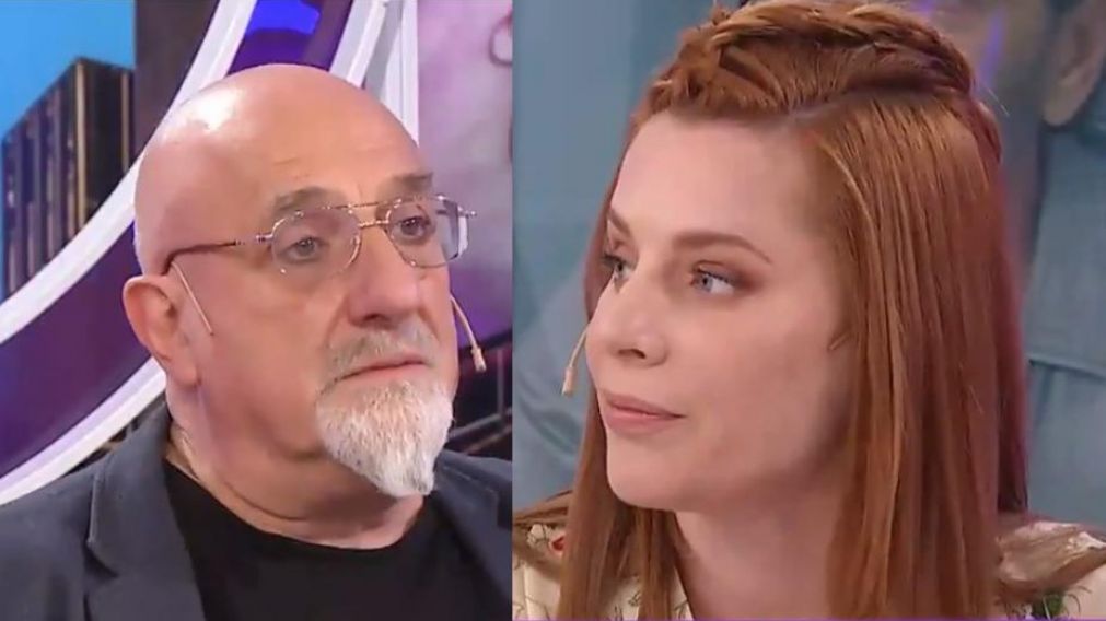 La reacción de la mediática al escuchar un desubicado comentario del comediante.