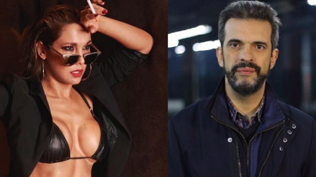 La furia de la modelo por la aparición del periodista en los medios.