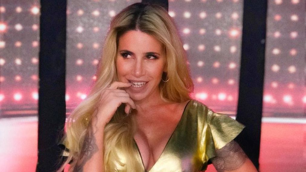 La actriz mostr� su espl�ndida figura.