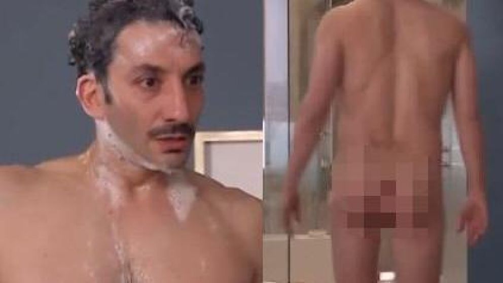 El divertido desnudo del actor.