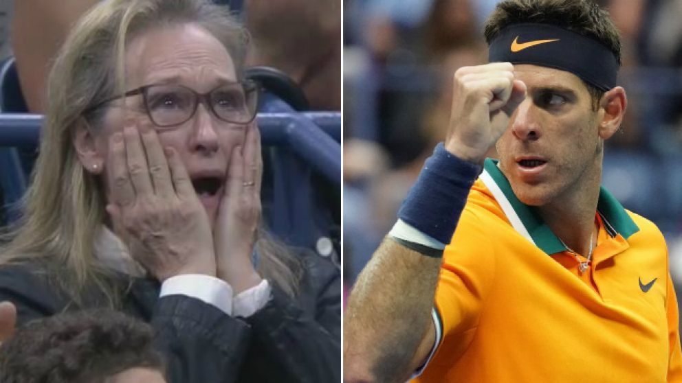 La actriz se mostró extasiada durante la final del US Open