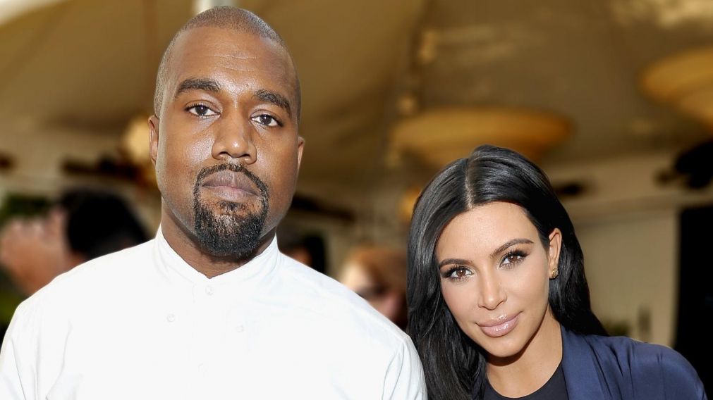 Kanye West y su mujer, Kim Kardashian