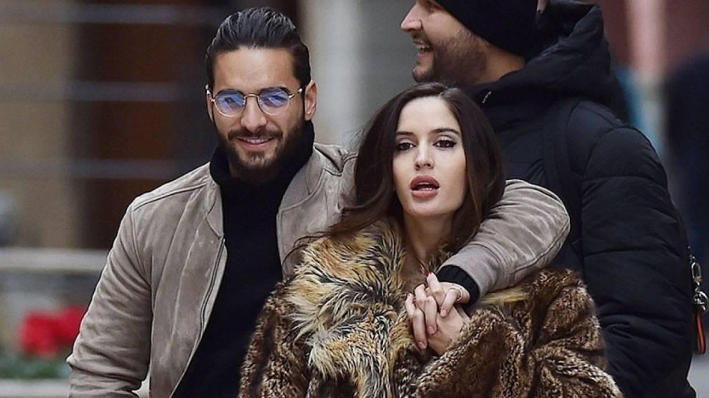 El colombiano y su novia, la modelo Natalia Barulich