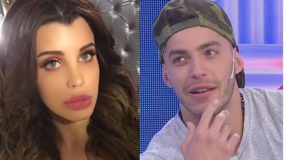 Charlotte y Loan a los besos.