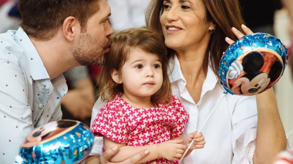 Una familia feliz. 