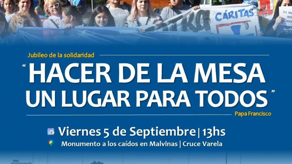 Cáritas Quilmes celebra el Jubileo de la Solidaridad con una peregrinación y fiesta popular