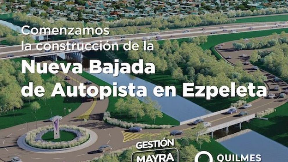 Quilmes abrió la licitación para la bajada de la autopista en Ezpeleta