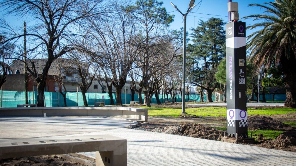Avanzan las obras en la Plaza Belén de Bernal Oeste: cuál es el estado