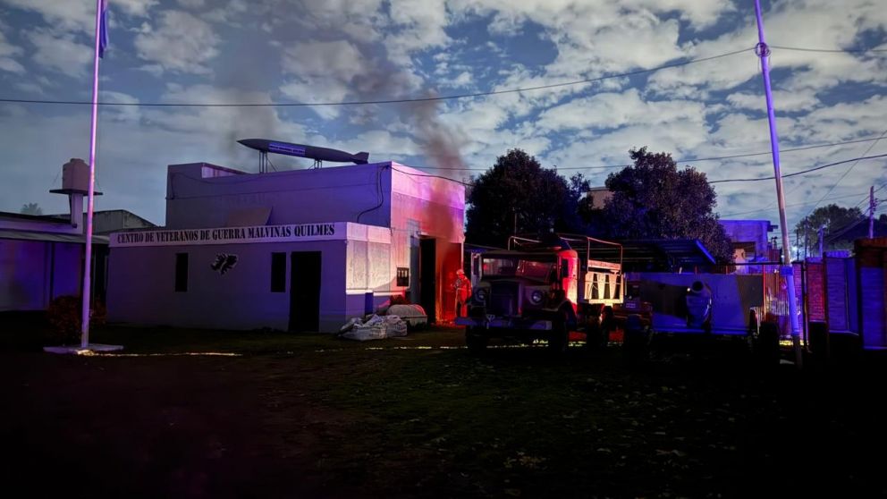 Susto en Quilmes: incendio en el Centro de Veteranos de Guerra