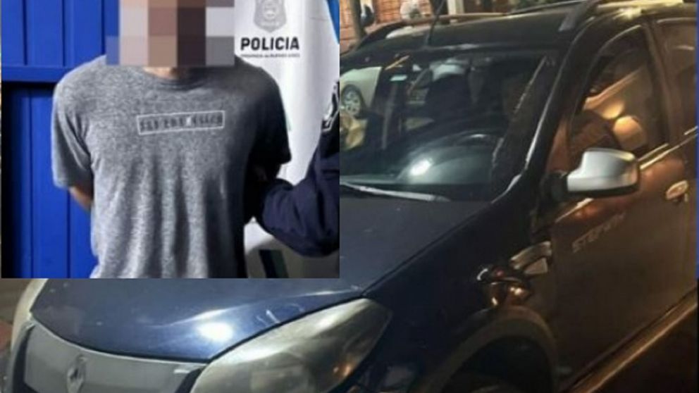 Robó un auto, huyó hacía Villa Itatí y terminó en manos de la Policía