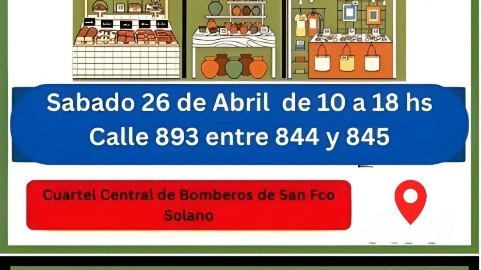 Feria de emprendedores en los Bomberos de Solano: cuándo y todos los detalles